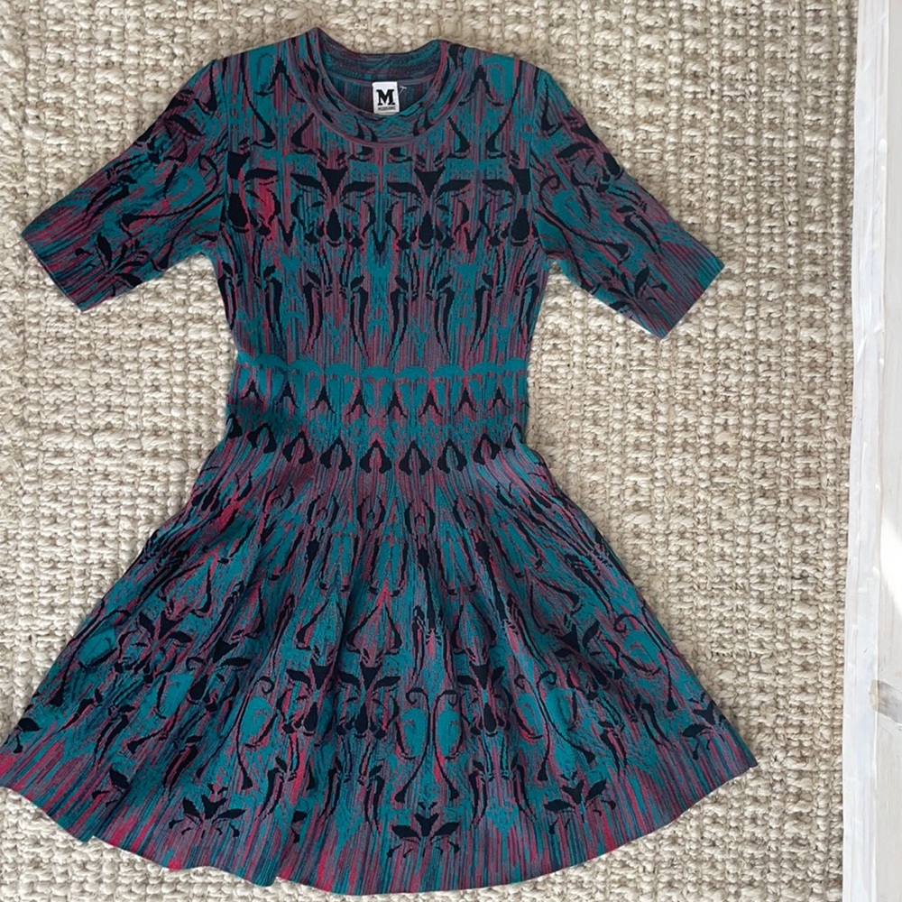 Women’s Missoni Knit Dress, Beautiful Multicolored Pattern, Perfect Condition